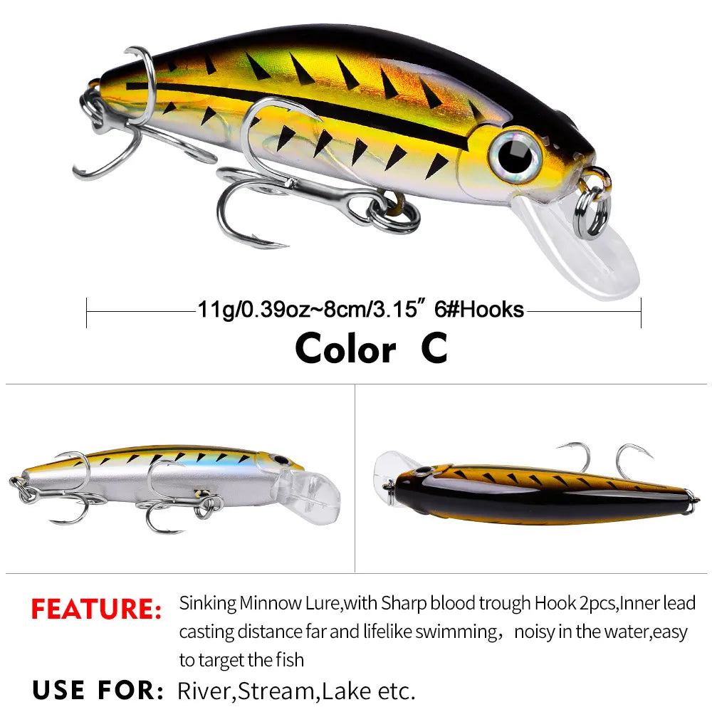 ABYSS 80 Sinking Minnow 3-1/8" - 3/8oz