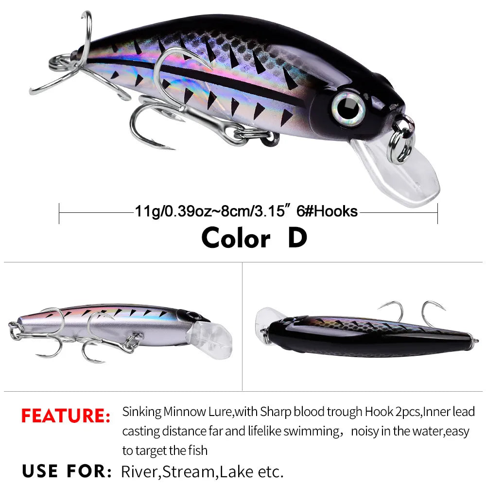 ABYSS 80 Sinking Minnow 3-1/8" - 3/8oz