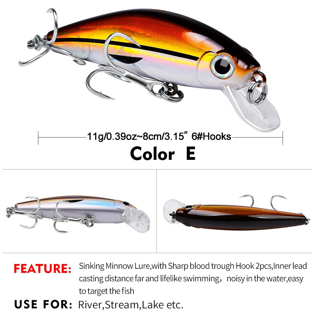 ABYSS 80 Sinking Minnow 3-1/8" - 3/8oz