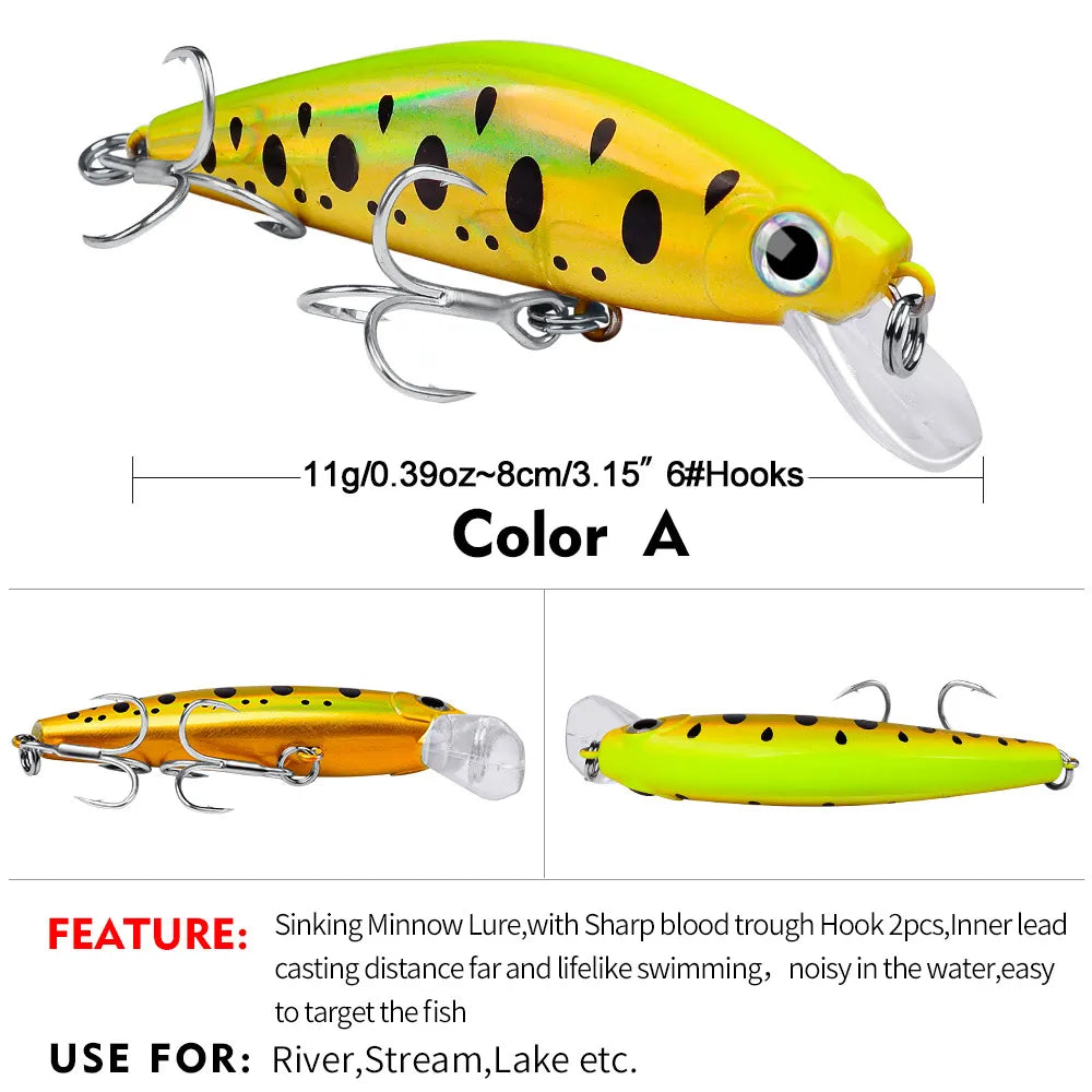 ABYSS 80 Sinking Minnow 3-1/8" - 3/8oz