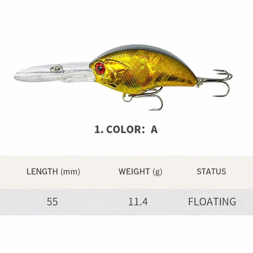 AERO 55 Floating Crank 2-3:16" - 3:8oz-info-1
