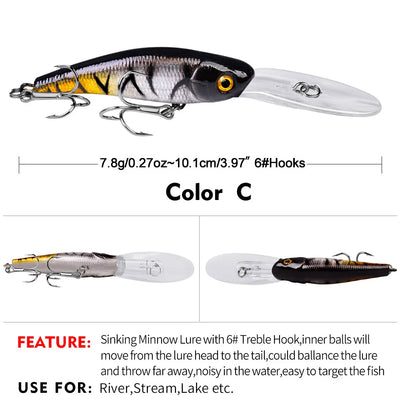 BARRAGE 100 Sinking Minnow 4" - 5/16oz