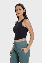 Athlete Seamless Gym Tank-Schwarz
