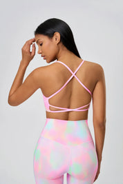 Power High Impact Sports Bra-Fantasy pink