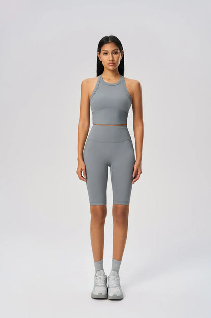 Short de sport élastique pour le levage des hanches - Gris foncé