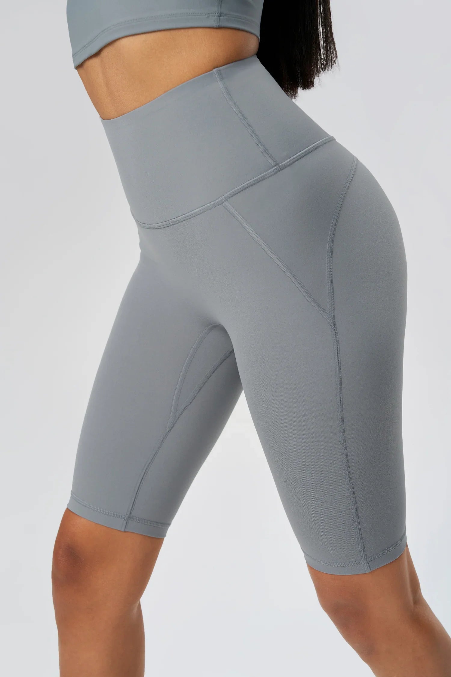 Short de sport élastique pour le levage des hanches - Gris foncé