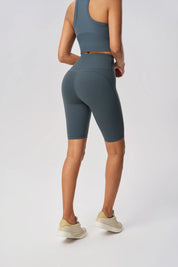 Short de sport élastique pour le levage des hanches - Gris pétrole