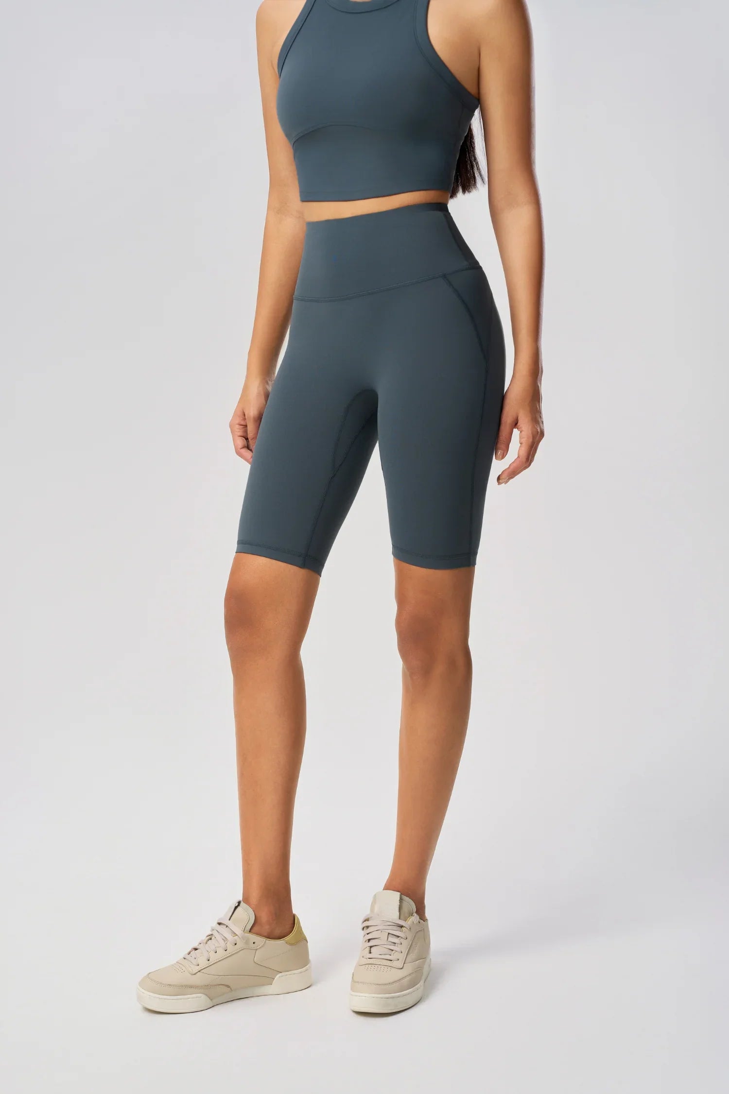Short de sport élastique pour le levage des hanches - Gris pétrole
