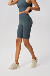 Short de sport élastique pour le levage des hanches - Gris pétrole