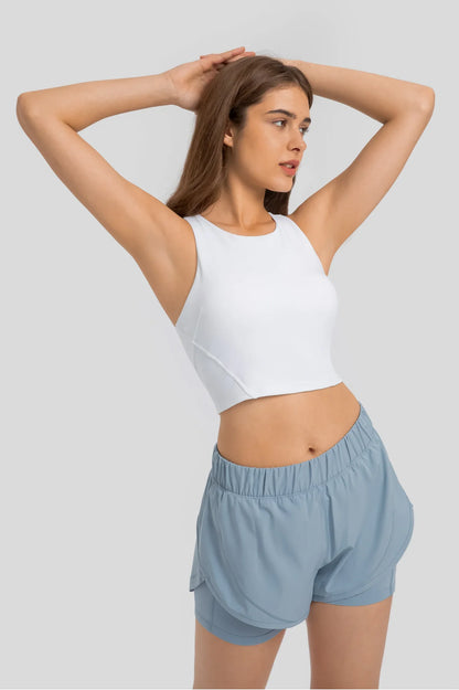 Débardeur de yoga Athlete Gym - Blanc