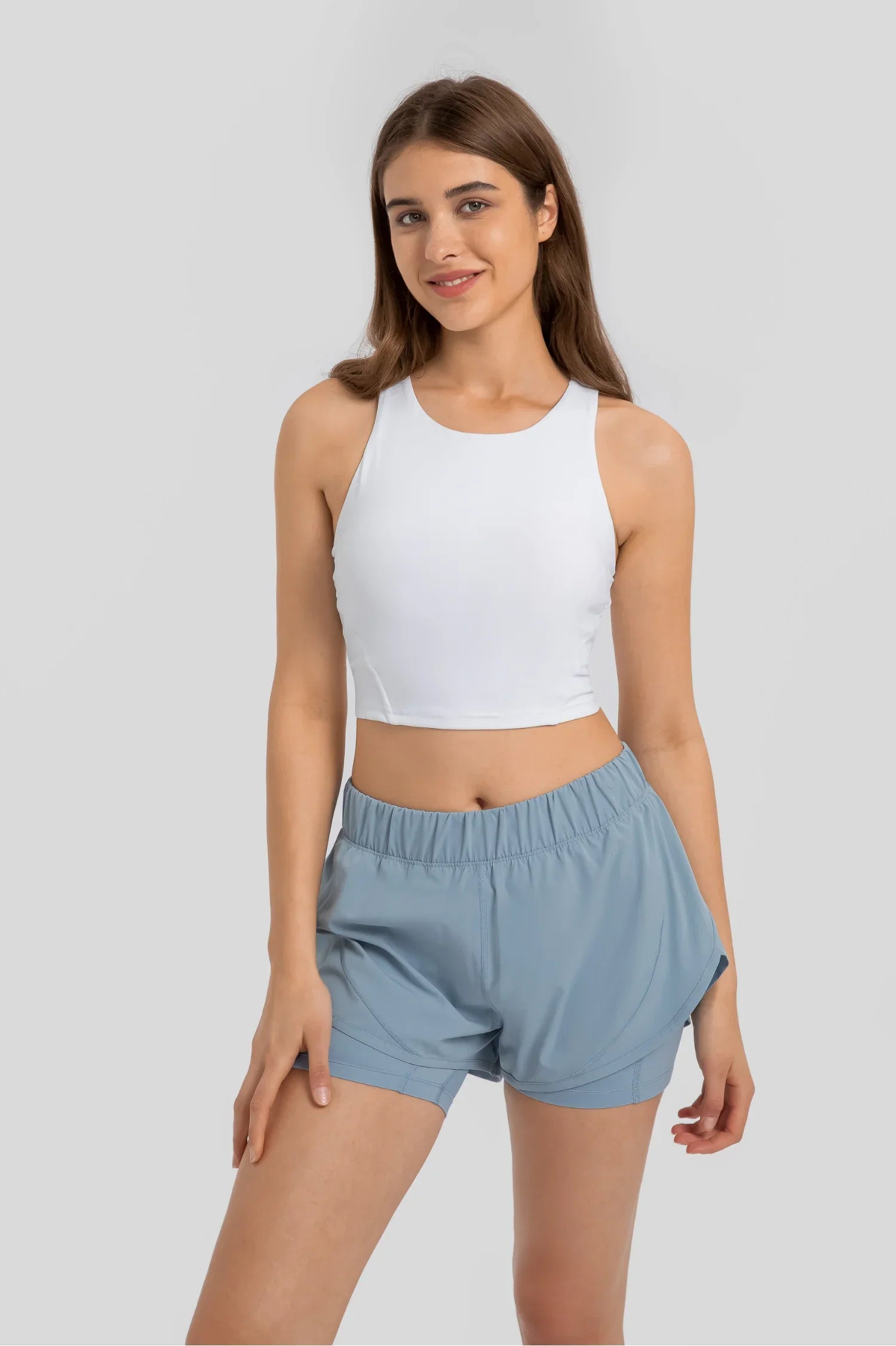 Athlete Gym Yoga Tank-Weiß