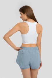 Athlete Gym Yoga Tank-Weiß