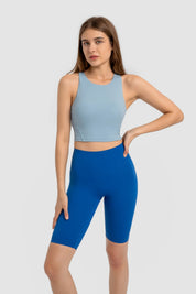 Débardeur de yoga Athlete Gym - Gris bleu
