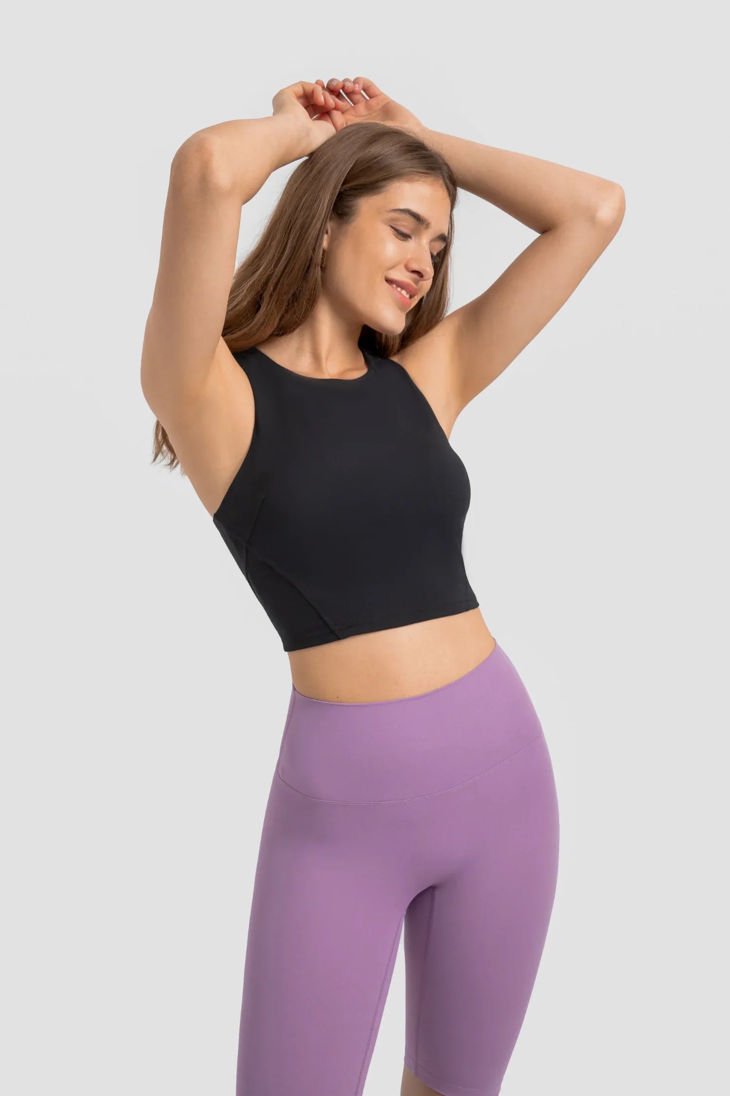Débardeur de yoga Athlete Gym - Noir