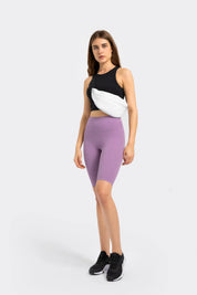 Short de sport taille haute rehaussant les hanches - Roland violet 