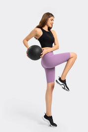 Short de sport taille haute rehaussant les hanches - Roland violet 