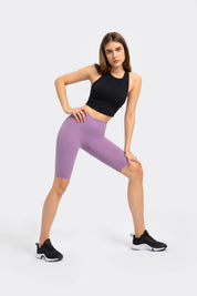 Short de sport taille haute rehaussant les hanches - Roland violet 