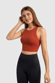 Athlete Gym Yoga Tank-Rauchrot