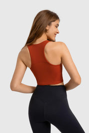 Athlete Gym Yoga Tank-Rauchrot