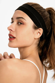 Bandeau absorbant la transpiration noir