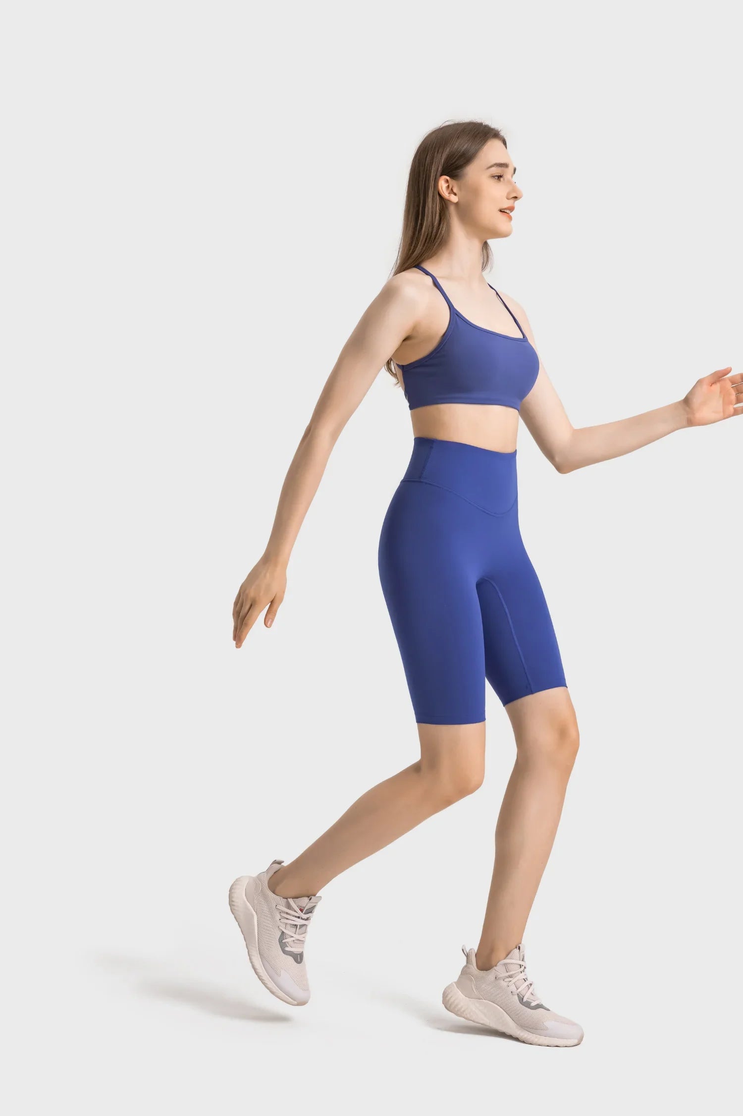 Velafit Tummy Control Sports Shorts-Dark blue