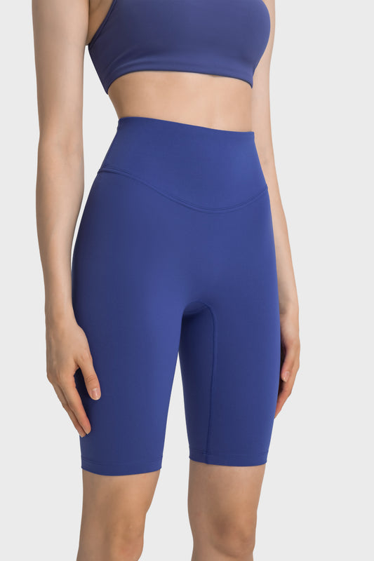 Velafit Tummy Control Sports Shorts-Dark blue