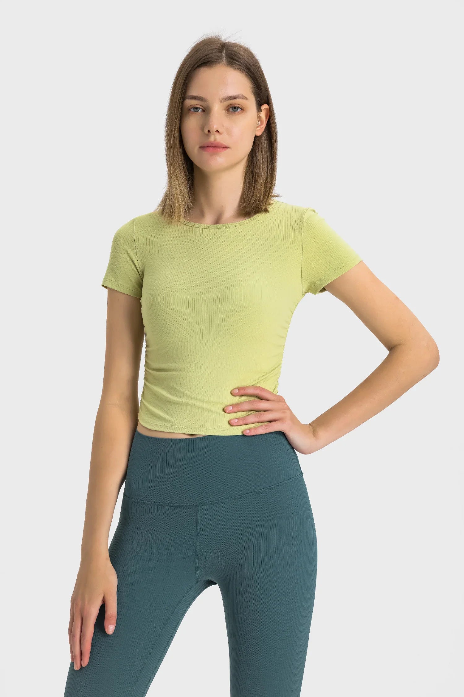 Short de sport à manches courtes - Vert lys