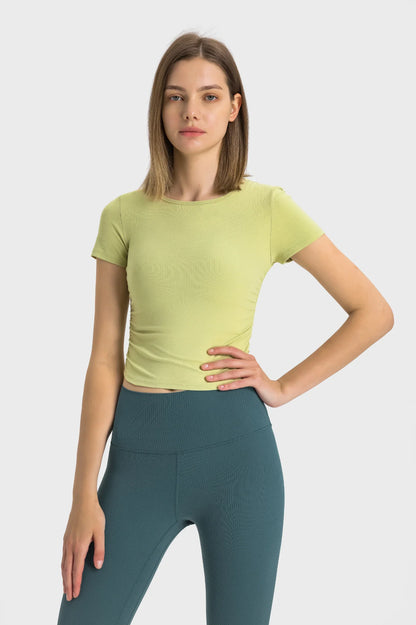 Short de sport à manches courtes - Vert lys