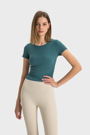T-shirt de sport à manches courtes - Vert jadéite