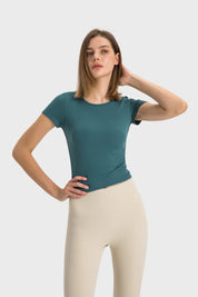 T-shirt de sport à manches courtes - Vert jadéite