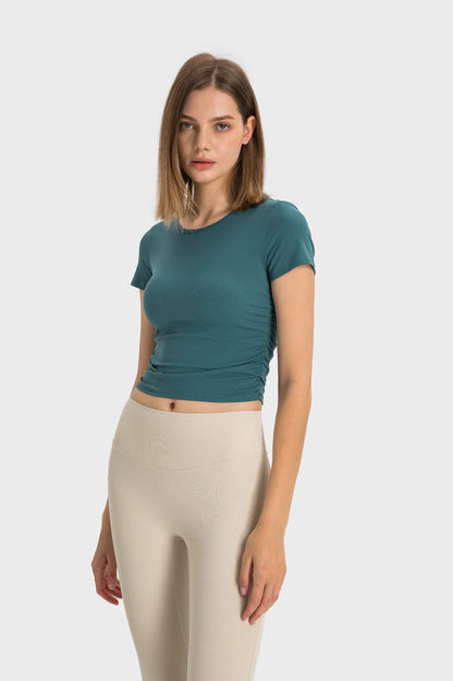 T-shirt de sport à manches courtes - Vert jadéite
