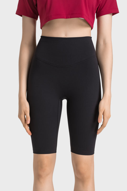 Velafit Tummy Control Sports Shorts-Black