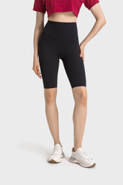 Velafit Tummy Control Sports Shorts-Black