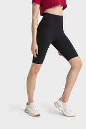 Velafit Tummy Control Sports Shorts-Black