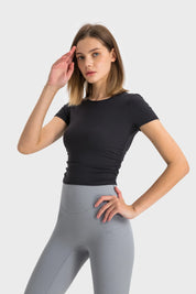 Short Sports Short Sleeves-Black