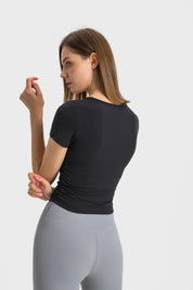 Short Sports Short Sleeves-Black