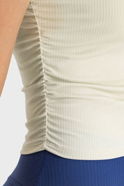 Short de sport à manches courtes - Blanc d'œuf
