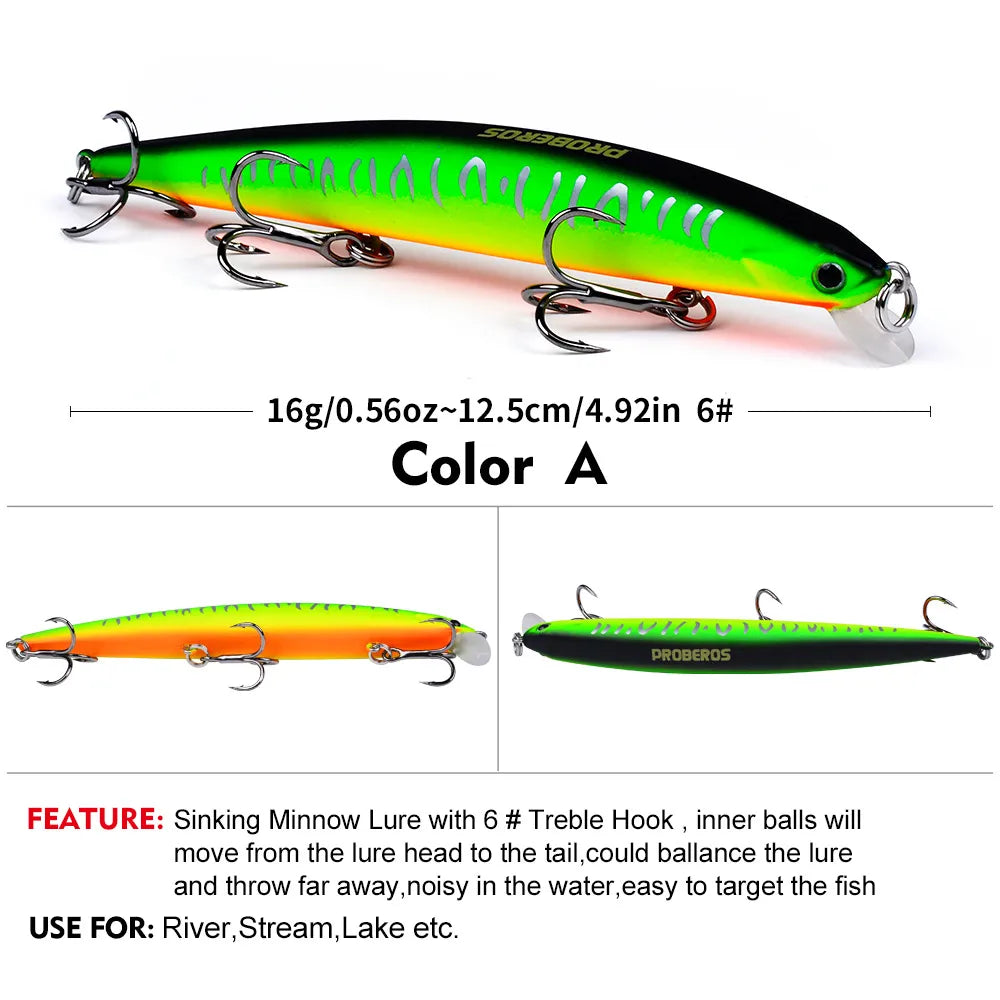 KINETIC 125 Sinking Minnow 5" - 9/16oz