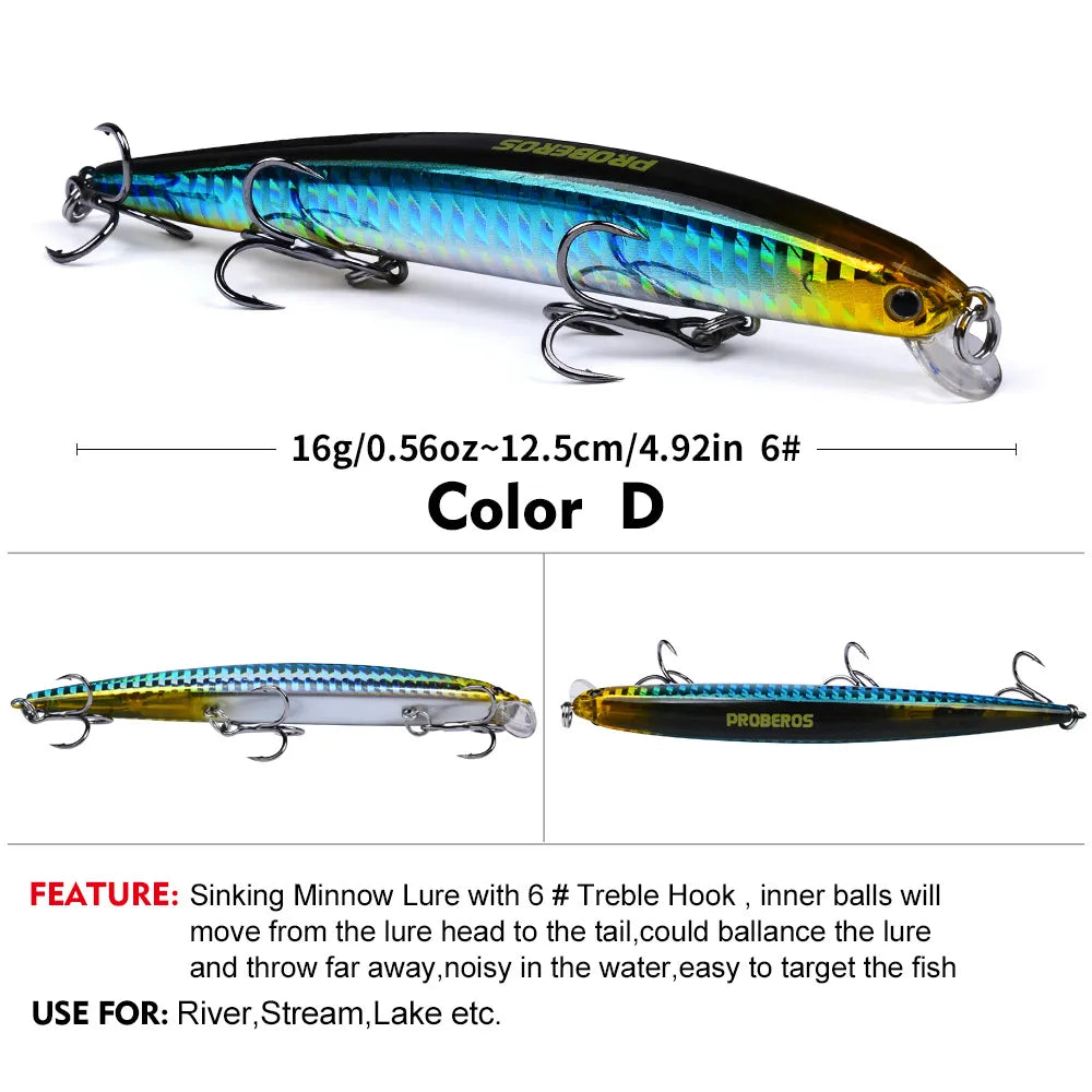 KINETIC 125 Sinking Minnow 5" - 9/16oz