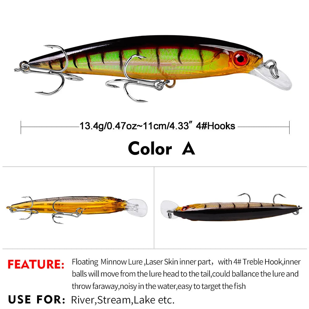 METEOR 110 Sinking Minnow 4-3/8" - 7/16oz