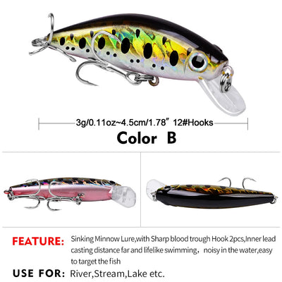 NEXUS 45 Sinking Minnow 1-3/4" - 1/8oz