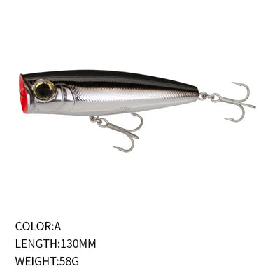OBSIDIAN 130 Topwater Popper 5-1:8" - 2-1:16oz-info-1