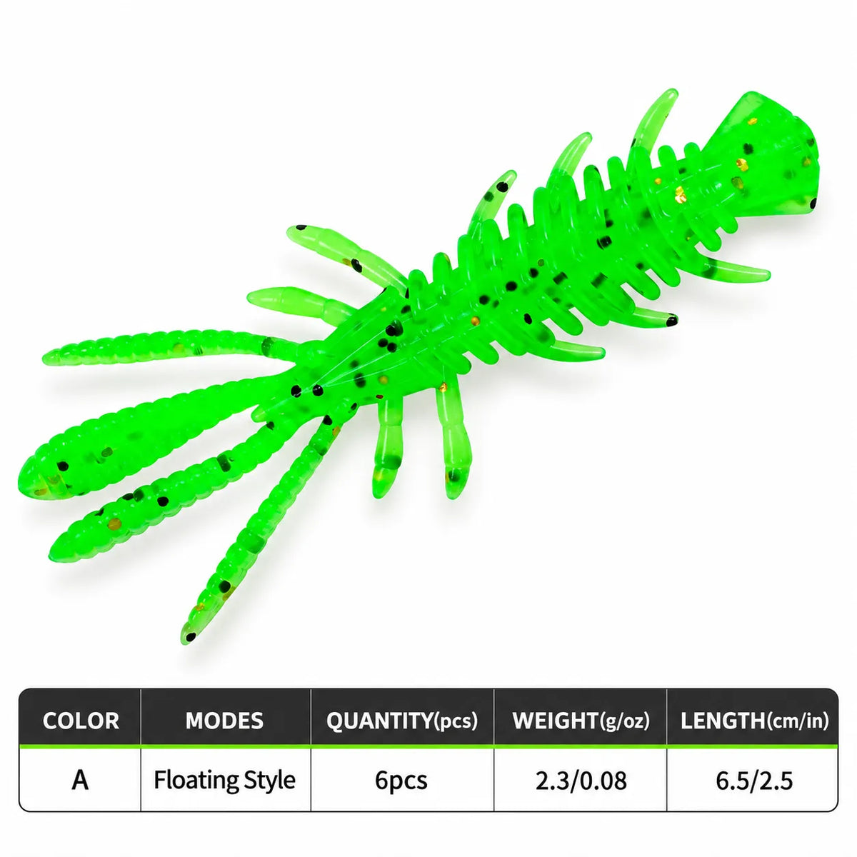 OVERLORD 65 Creature Bait 2-1:2" - 3:32oz (10 Pcs)-info-1