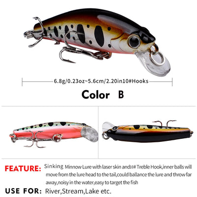 PHANTOM 55 Sinking Minnow 2-1/4" - 1/4oz