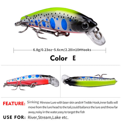 PHANTOM 55 Sinking Minnow 2-1/4" - 1/4oz