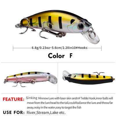 PHANTOM 55 Sinking Minnow 2-1/4" - 1/4oz