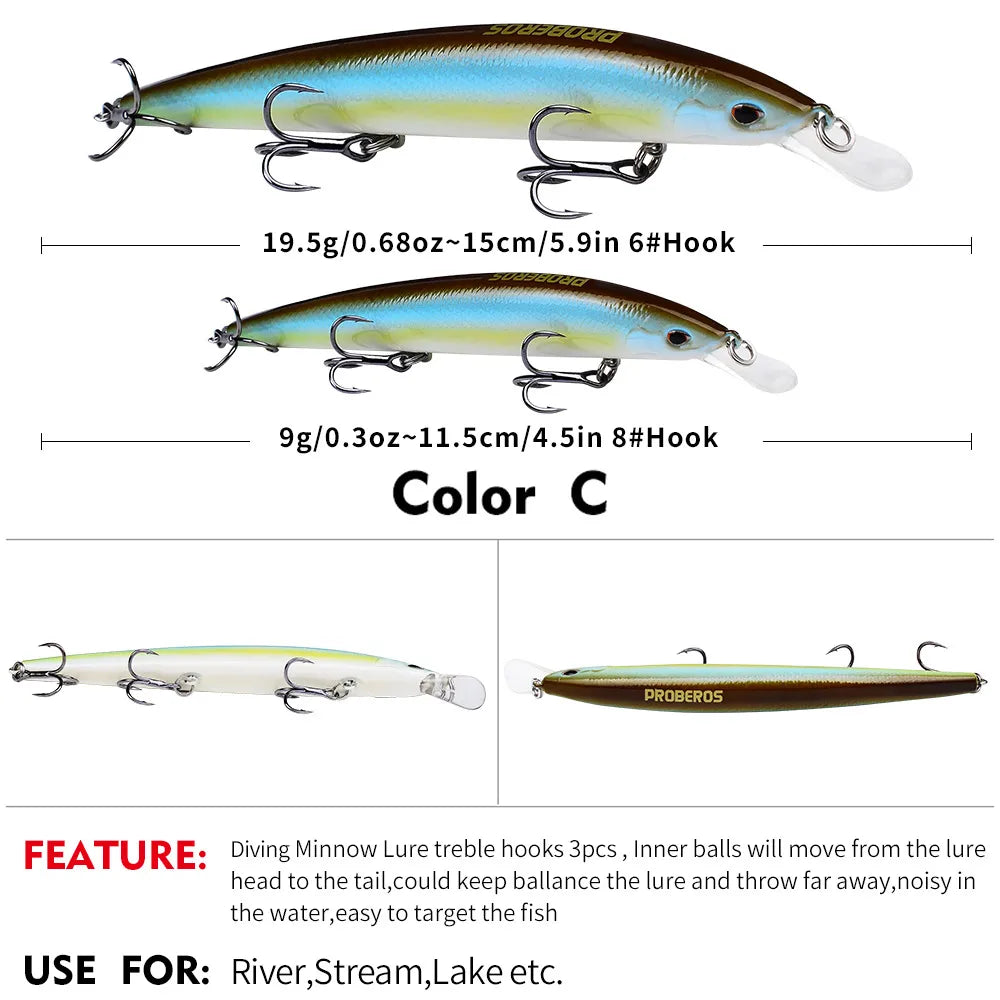 QUANTUM 115 Sinking Minnow 4-1/2" - 9/16oz
