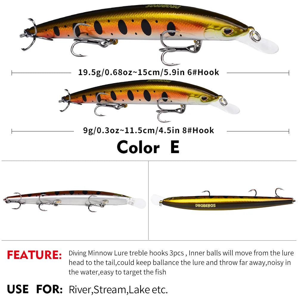 QUANTUM 115 Sinking Minnow 4-1/2" - 9/16oz