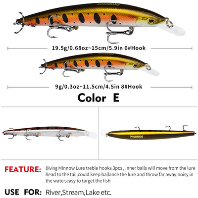 QUANTUM 115 Sinking Minnow 4-1/2" - 9/16oz