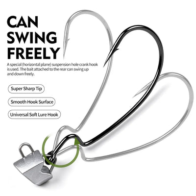 RAPTOR Weighted EWG Swimbait Hook-common-2